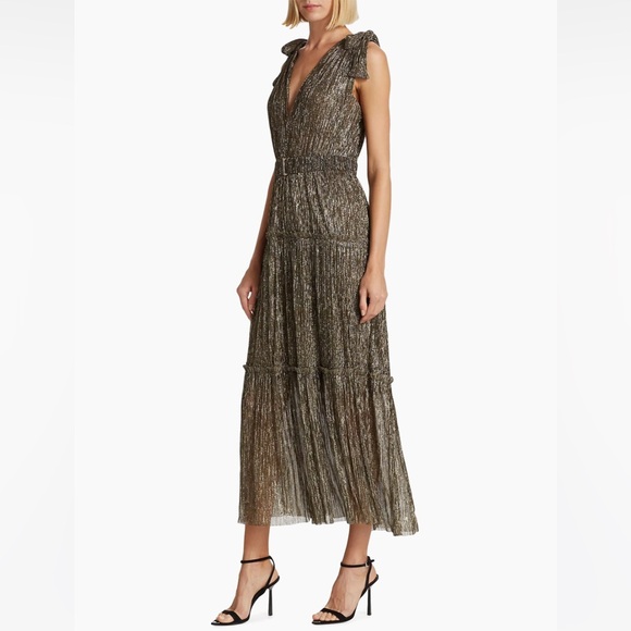 Sabina Musáyev Helena Metallic Tiered Maxi Dress - Picture 3 of 6